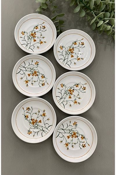 Yiğit Seramik Züccaciye Çiğdem Model 6-Piece Tea Plate
