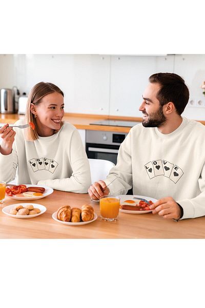 SUNFREE Αγαπητέ Συνδυασμένο Παγιέτες Love Printed Hooded Sweatshirt