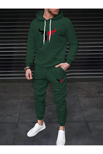 DAXİS Sportwear Company MĘSKI DRES Z KAPTUREM I NADRUKIEM