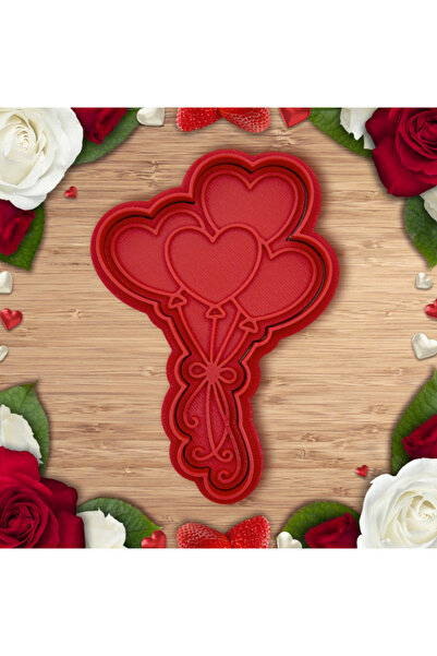 Miki & Miki كوكيز بالون القلب - قالب العجين - عيد الحب