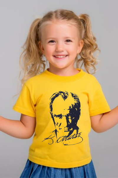 Nacar 23 Nisan Atatürk Baskılı Tshirt Gösteri Kutlama Kıyafeti 0-24