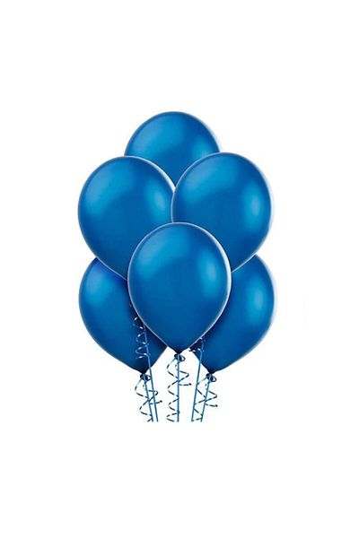 LOTUS PARTY 10 Pieces Latex Metallic Navy Blue Balloon