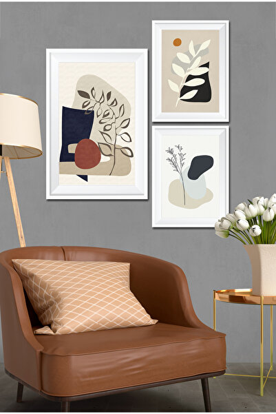 Cadran Parçalı Çerçeve Görünümlü Mdf Tablo Seti DNS