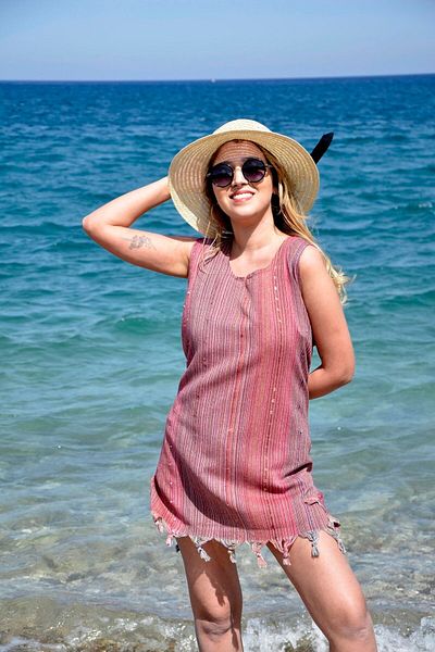 Esdense Sea Series Strappy Beach Dress Pareo