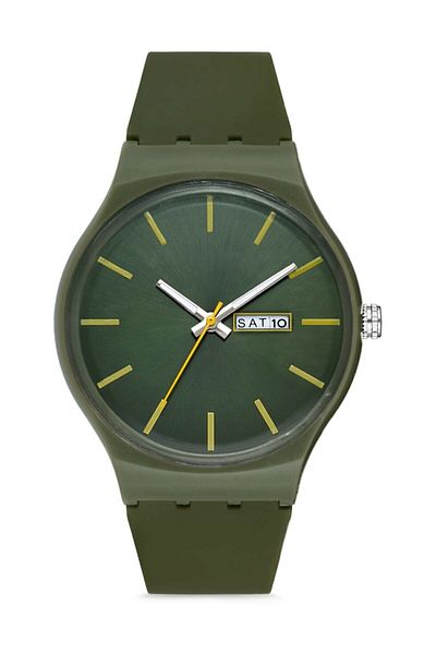 Ricardo Unisex Wristwatch with Silicone Cord Calendar - Green