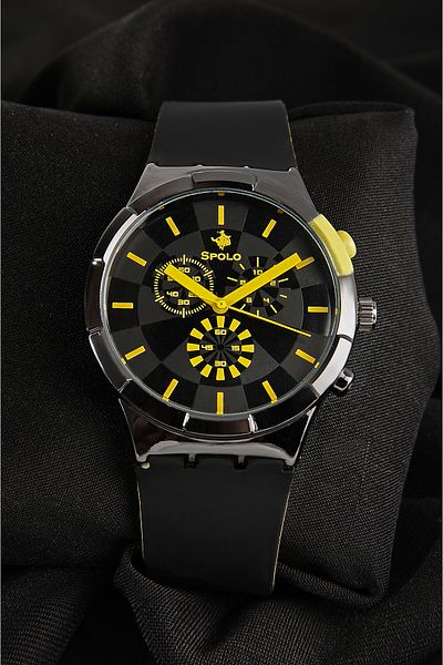 SPOLO Waterproof Silicone Cord Unisex Wristwatch Women Men