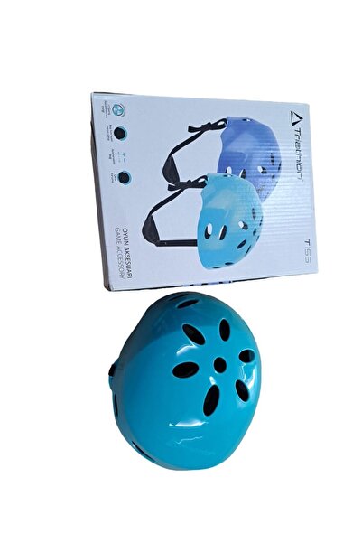 Triathlon خوذة حماية للأطفال موديل T155 باللون الفيروزي - 3-8 سنوات