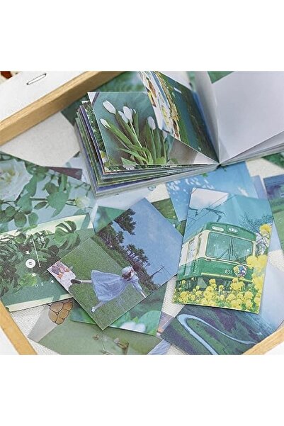 SF SCRAPBOOK KIRTASİYE Scrapbook Vintage Defter Sticker Kitapçığı 50 Yaprak A...