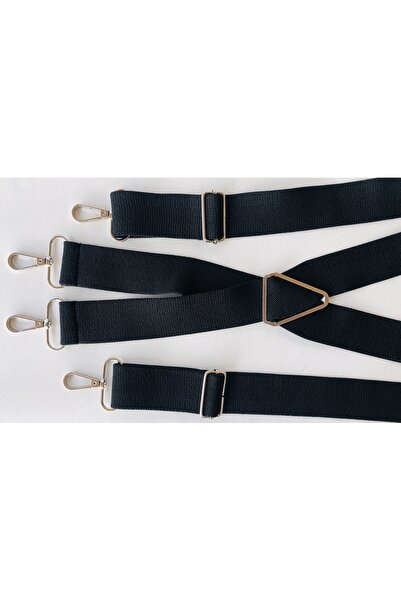 KemerSepeti Kancalı Siyah Pantolon Askısı 4 Kancalı