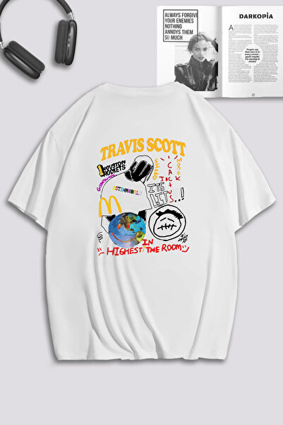 macklin للجنسين النساء الرجال ترافيس سكوت الراقية تصميم مخصص مطبوعة تي شيرت ك...