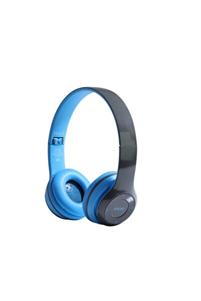 Branzino P47 Wireless Bluetooth Kablosuz Extra Bass Radyolu Katlanabilir Kula...