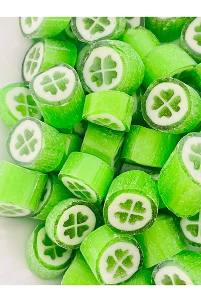 ŞEKERCİYAŞAR Bergamot Aromalı Yonca Desenli Lolly Şeker 250 gr