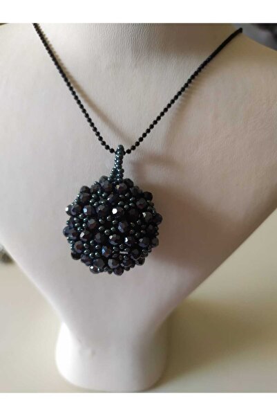 Sam نسخة - قلادة Cevşen كبيرة - مع سلسلة كروية / خرز كريستالي مصنوع يدويًا /