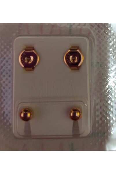 nina Nur Dükkanı Steril Kulak Delme Küpesi 1çift