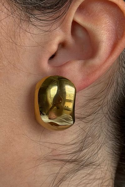 Beca Atelier 316L Steel Curved Earrings