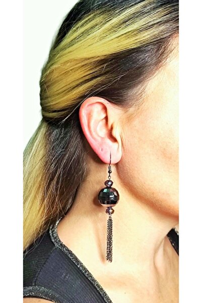 productworld Kadın Bijuteri Disko Topu Boncuk Sallantılı Küpe