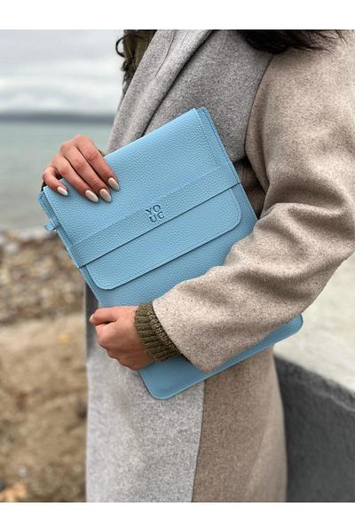 YOUC Design MacBook Pro Air Waterproof Laptop Case 13' 14' 15' inch Notebook Vegan Artificial Leather Bag M2