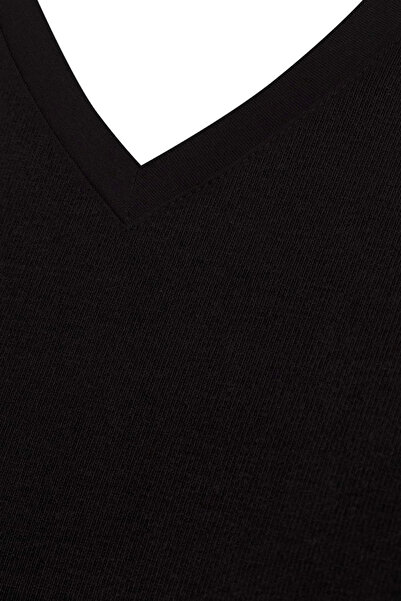 Kocabey Star 206 Modal Half Sleeve V-Neck T-Shirt Athlete