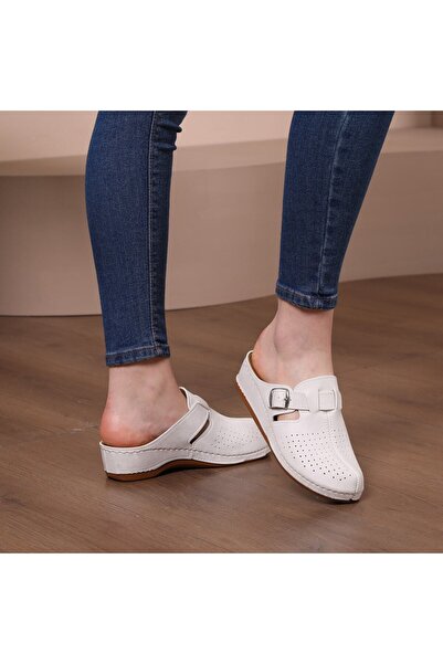 Fatex White Color Home Hospital Doctor Nurse Cook Sabo Slippers