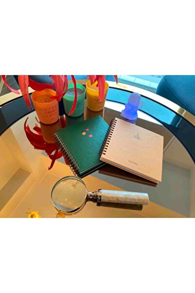 RUNOTE 15x15 Cm Kare 2'li Set Spiralli Çizgili, Kareli ve Noktalı Not Defteri...