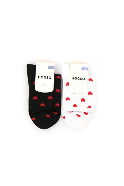 hogso الجوارب النسائية منقوشة القلب