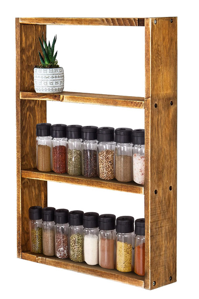 Weblonya Ahşap Baharatlık Mutfak Dolabı Mutfak Rafı 5051