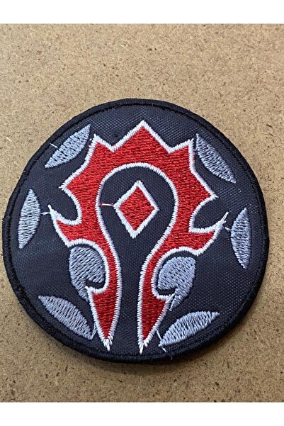 icase رقعة حجاب مطرزة من World Of Warcraft Horde Wow (7 × 7 سم)