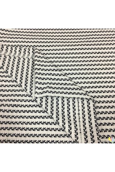 Renk Tekstil Evimrenk Double Krc Knitted Stripe Textured Pique Blanket 5 Colors
