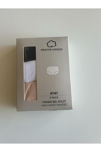 Penyemood Pachet de 3 chiloți cu culori mixte și talie înaltă