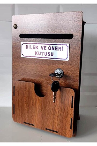 hediyelikevi Cepli Ahşap Dilek ve Öneri Kutusu
