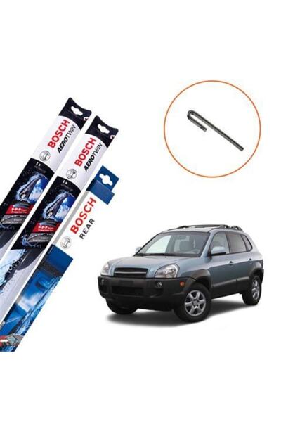 Bosch Hyundai Tucson Uyumlu Muz Silecek Takım Ön Arka Aerotwin 2005-2010