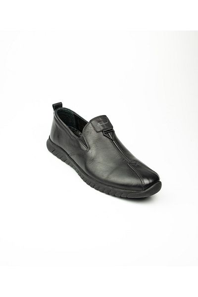 MARCOMEN 19028 Black Leather Men's Casual Shoes