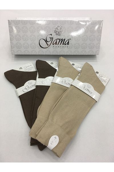 Gama Çorap Летни тънки мъжки чорапи без двойна подметка от 4 части 100% Gaze Cotton (памук) без найлон
