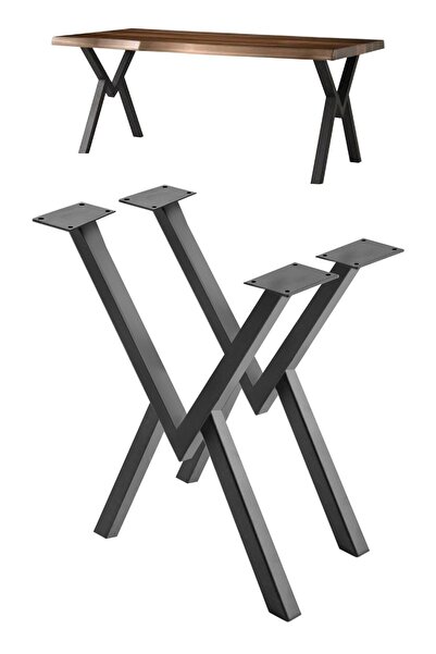 Weblonya Kütük Masa Ayağı Metal Mobilya Sehpa Ayağı 5417