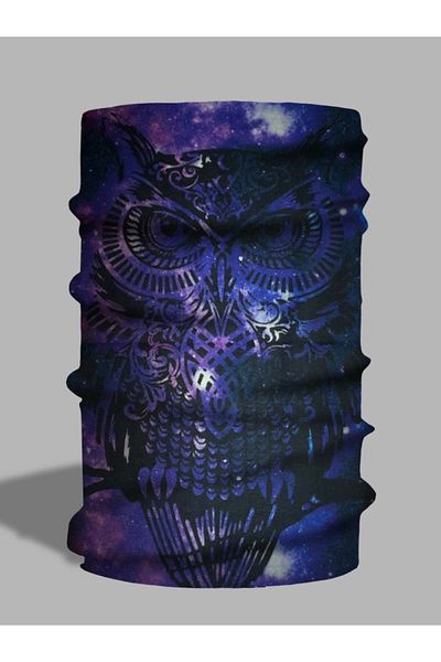 LU&MA Owl Patterned Neck Collar - Paphos