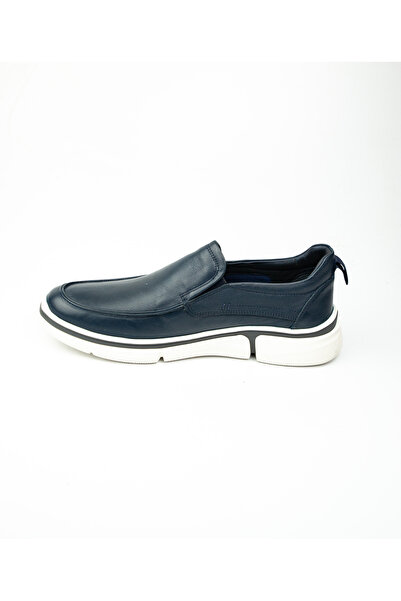 MARCOMEN 19325 Navy Blue Leather Men's Casual Shoes