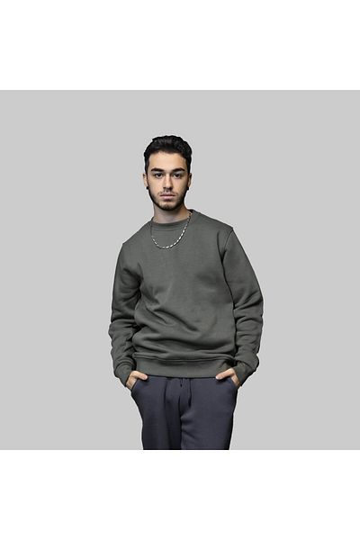 Zec Style Ανδρικό φούτερ Fleece Basic με 3 κλωστές Hooded Sweat
