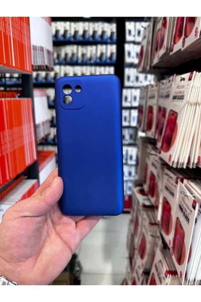 MCASERING غطاء إطلاق متوافق مع الكاميرا لهاتف Samsung Galaxy A03 ذو ملمس مخمل...