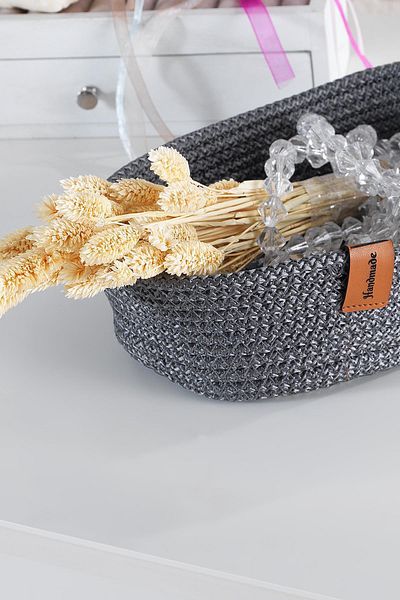 Znp Home Ovoid Organizer Basket Organizer - Multi-Purpose Handmade