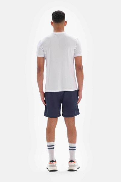 Dagi Weißes Herren-T-Shirt mit Tennisball-Aufdruck