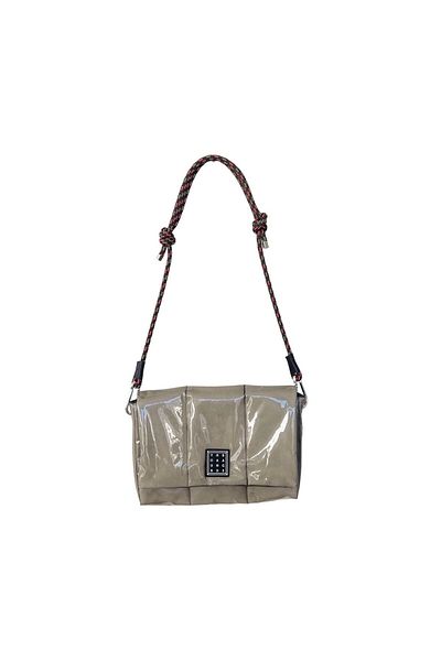 YOURHANDBAGS Mink Candy Bag - Khaki Pink with Rope Strap