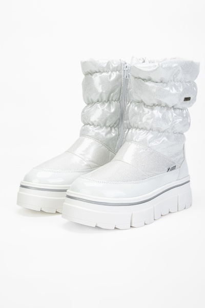 Valmenti Abriana Kadın Beyaz parıltı Deri & Tekstil Kar Botu