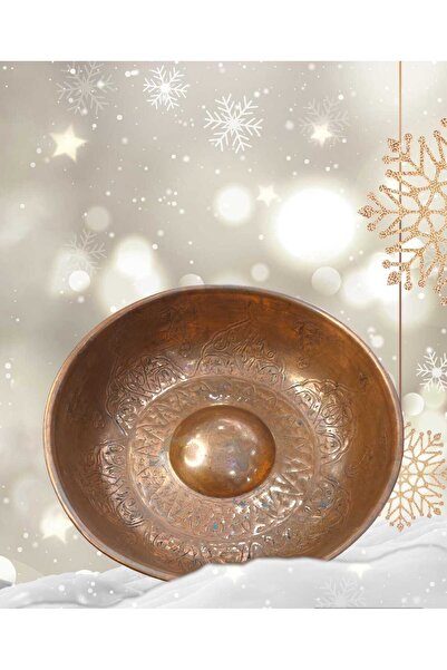 Dedemin Antikaları Antika İşlemeli Bakır Hamam Tası