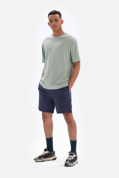 Dagi Marineblaue Basic-Strumpfhosen-Shorts für Herren