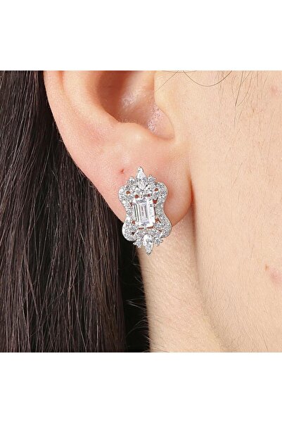 Mia Vento Işıltı Klasiği Vintage Gümüş Küpe