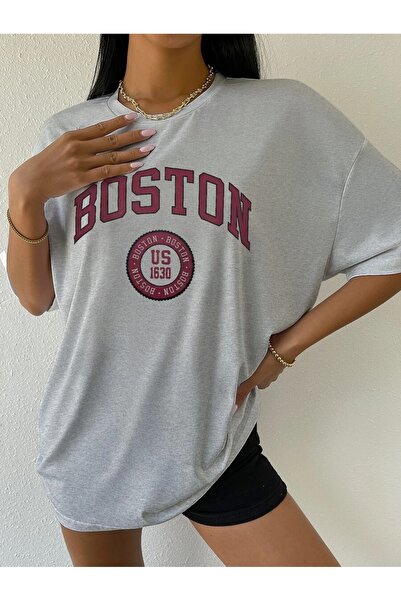 MOONBULL Μπλουζάκι Unisex Boston US-1630 με στάμπα