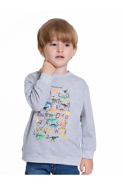 My Hanne Dinosaur Printed Baby Boy Sweatshirt 54264