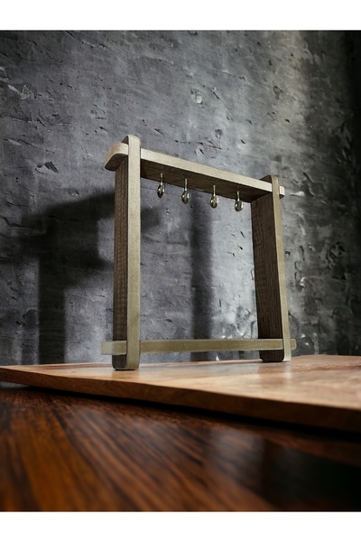 varje Ahşap Anahtralık Duvar Askılığı Kancalı