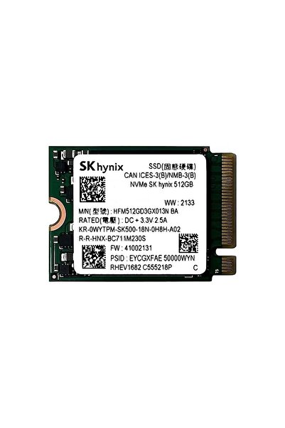 SKHYNİX SK Hynix BC901 512 GB 2230 M.2 NVMe SSD