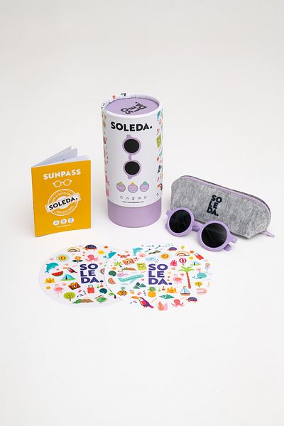 SOLEDA 0-12 Months Baby Sunglasses Lavender